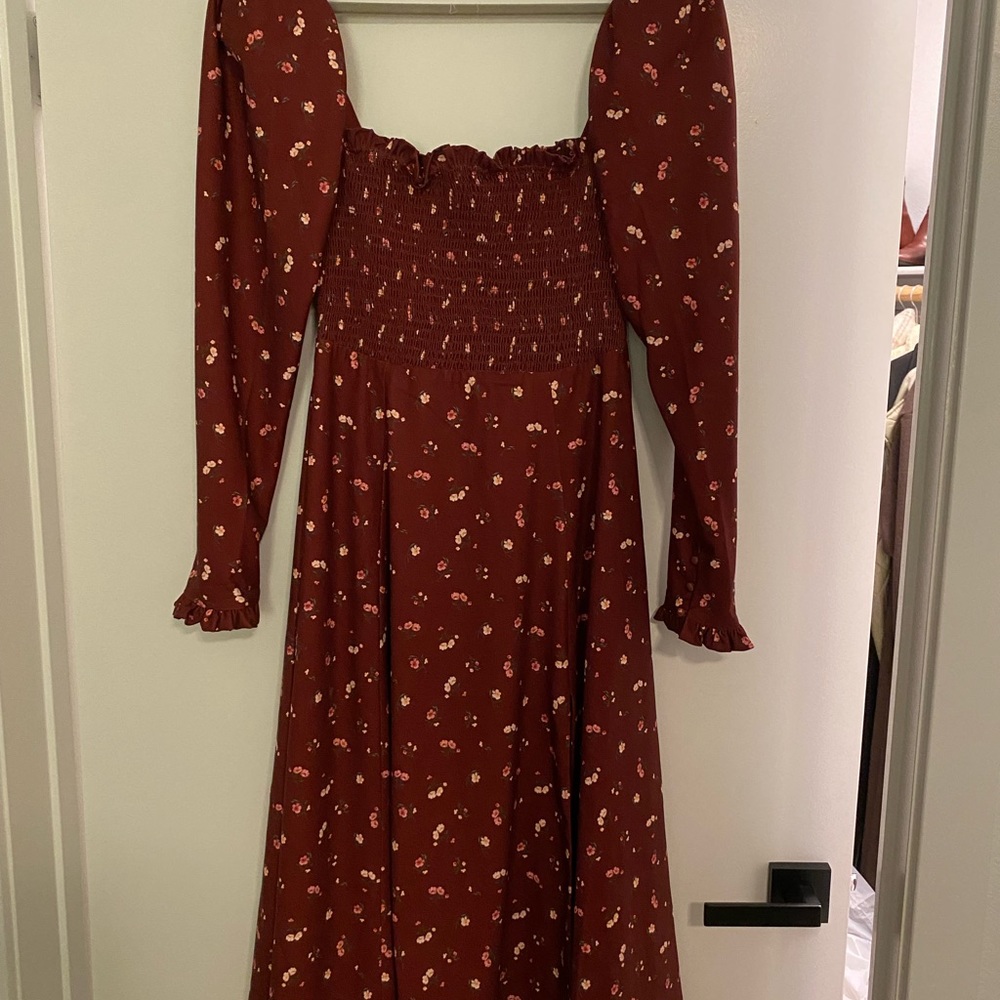 House of CB Falabella wine floral size L